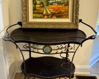 Wrought Iron Tea Cart