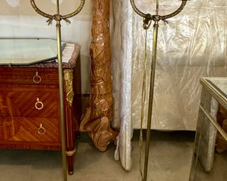 Pair of Brass Torchieres