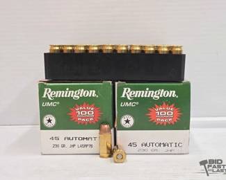 3224  NEW 200 Rounds Of Remington 45 Automatic Ammo 