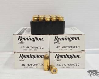 3180  NEW 200 Rounds of Remington 45 Automatic Ammo 