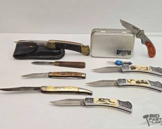 3422  9 Pocket Knives 
