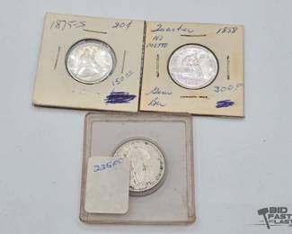 700  2 Seated Liberty Coins  1 Standing Liberty Coin 