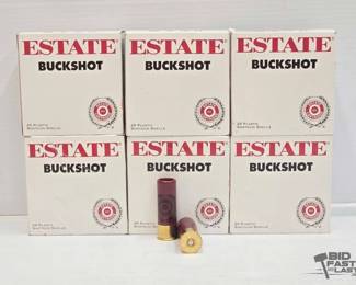 3256  NEW 150 Rounds of Estate 12ga Buckshot Shotgun Shells Ammo 
