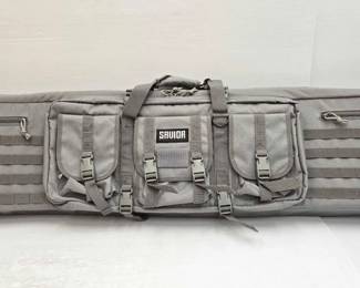 3482  Savior Equipment Double Long Gun Bag w Backpack Strap 