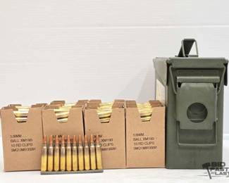 3326  NEW 420 Rounds of Federal 5.56MM Stripper Clip Ammo 