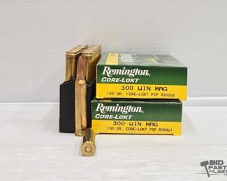 3072  NEW 40 Rounds of Remington 300win Ammo 