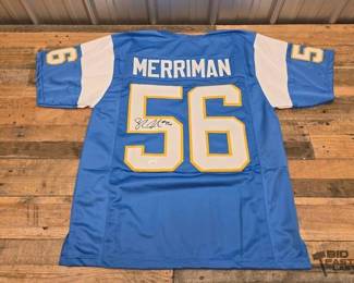 766  San Diego Chargers 56 Shawne Merriman Signed Jersey 