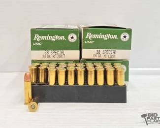 3054  NEW 200 Rounds of Remington 38spl Ammo 