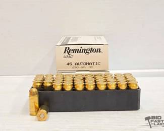 3060  NEW 100 Rounds of Remington 45 Automatic Ammo 