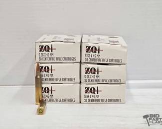 3078  NEW 180 Rounds of ZQ 5.56 x 45mm Ammo 