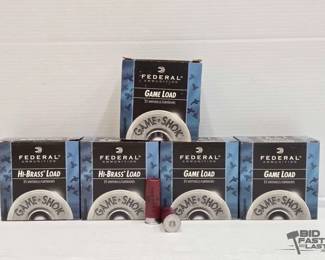 3264  NEW 125 Rounds of Federal 12ga Shotshells Ammo 