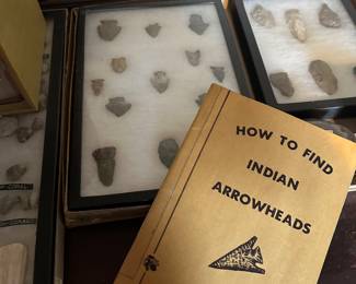 Native American arrowheads collection