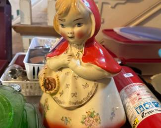 Vintage Red Riding Hood Collectible Cookie Jar