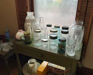 canning jars, kitchen supplies