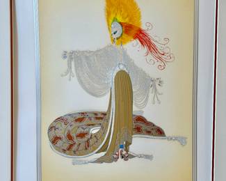 Pencil signed Seriograph Erte’ 90/300 
Not framed 