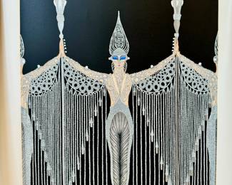 Pencil signed Erte’ serigraph 80/300 
Not framed 