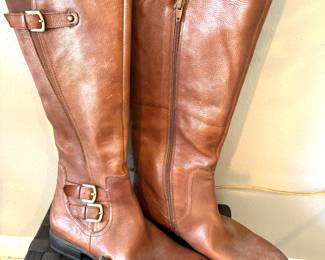 Tall leather boots