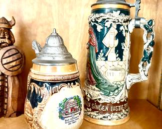 Vintage authentic German steins