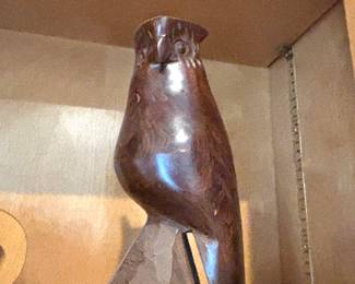 Carved ironwood bird