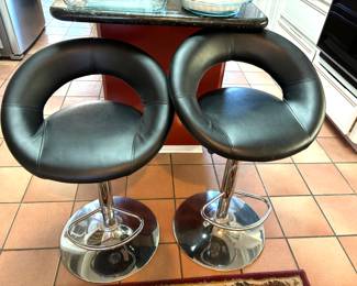 Pair of contemporary bar stools