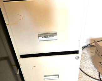 Metal file cabinets