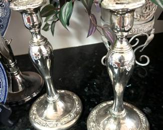 Silver candlesticks