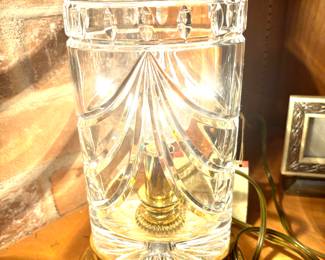 Vintage Waterford lamp with brass base