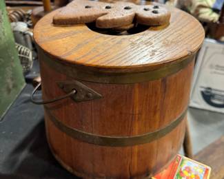 Wood covered bucket