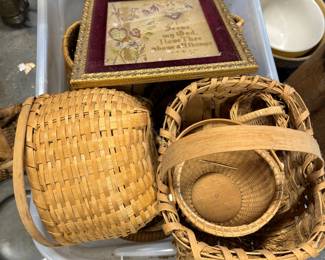 Assorted selection of baskets