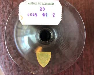 Orrefors glasses sold at Marshall Field