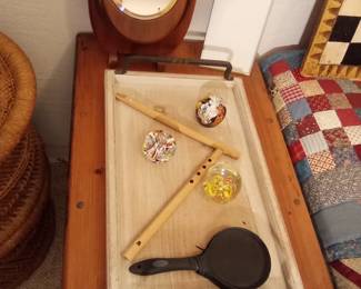 Handmade flutes. Paperweights