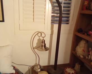 Sonneman STYLE rubber gooseneck lamp, 1970's