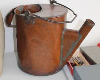 Copper oil or water can