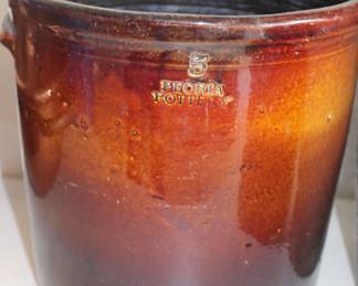 Peoria Pottery 5 gallon crock