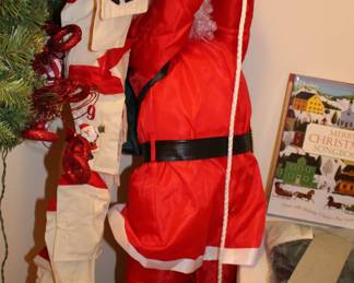 Santa climbing 