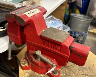 #187	Wilton Bench Vice on Log Stand - 5" Jaw Size	 $120.00 
