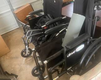 #150	Breezy Wheelchair 	 $40.00 			
#151	Drive Wheelchair (missing Foot Rests)	 $40.00 			

