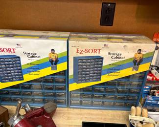 #242	2 EZ Sort 48 Drawer Storage Cabinets - sold as a set	 $24.00 
