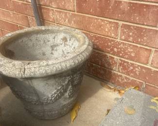 			
#169	Concrete Pot - 12x10	 $30.00 	