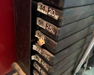 #238	Weight lifting Bench w/weights - You Move Yourself	 $20.00 
