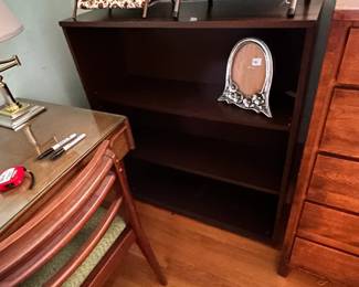 #52	laminate 2 shelf bookcase 36x12x41	 $45.00 
