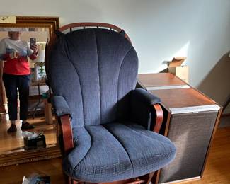 #19	blue glider rocker	 $65.00 
