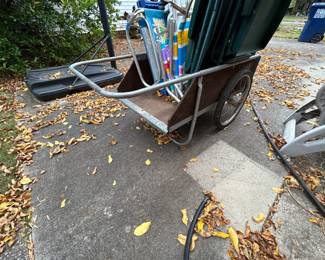 #174	Garden Way Cart w/handle & Tailgate that opens - 25x50x23	 $30.00 

