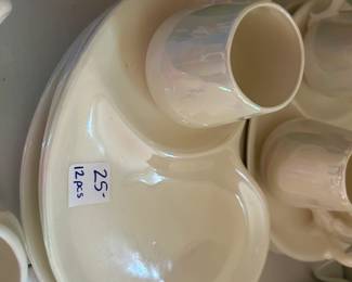 #129	Pearlescent "Snack Set" Cups & Plates - set of 6	 $25.00 
