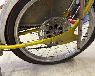 #233	Swinger w/Banana, Sissy Bar, Chopper Handles - Handshift and Brake w/redlinetires (as is) Bicycle	 $500.00 

