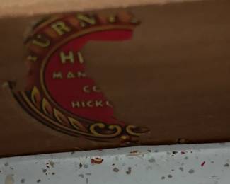 #49	mc Conant Ball 4 drawer desk 56x18x30	 $150.00 
