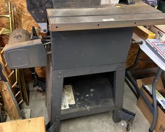 #181	Craftsman10 inch Table Saw on Wheels on Iron Table 	 $130.00 
