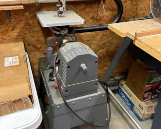  #182		Shop Smith Jig Saw 18" on Table w/wheels	 $250.00 			
