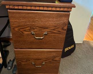 #22	2 drawer laminate file cabinet 17x19x29	 $25.00 
