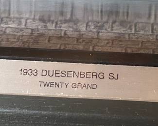 #126	1933 Duesenberg by franklin Mint 20 Grande	 $30.00 
